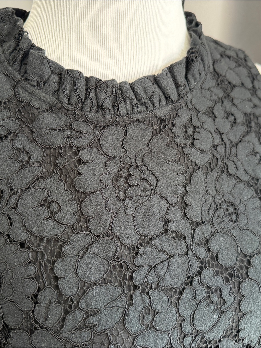 Ann Taylor Black Lace Sleeveless Blouse - Picture 13 of 14